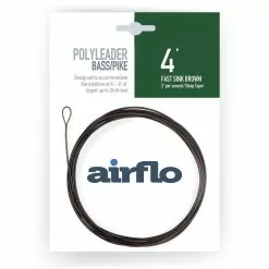 Airflo Polyleader Bass And Pike 4ft 8 Airflo Polyleader Bass And Pike 4ft -Droge vliegen Winkel Airflo Polyleader Bass and Pike 4ft POL 4BP bass pike fast sink