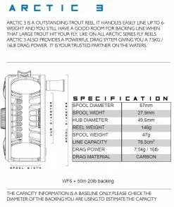 Alfa Arctic Reel Lime Green 22 Alfa Arctic Reel Lime Green -Droge vliegen Winkel Alfa Arctic Reel Lime Green ALFAARCTLG XXX arctic reel specs 3
