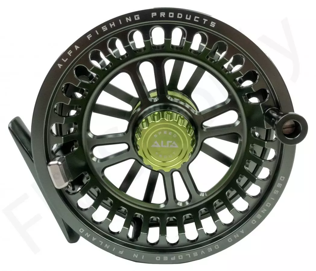 Alfa Arctic Speed Fly Reel Gun Smoke 3 Alfa Arctic Speed Fly Reel Gun Smoke - Afbeelding 3