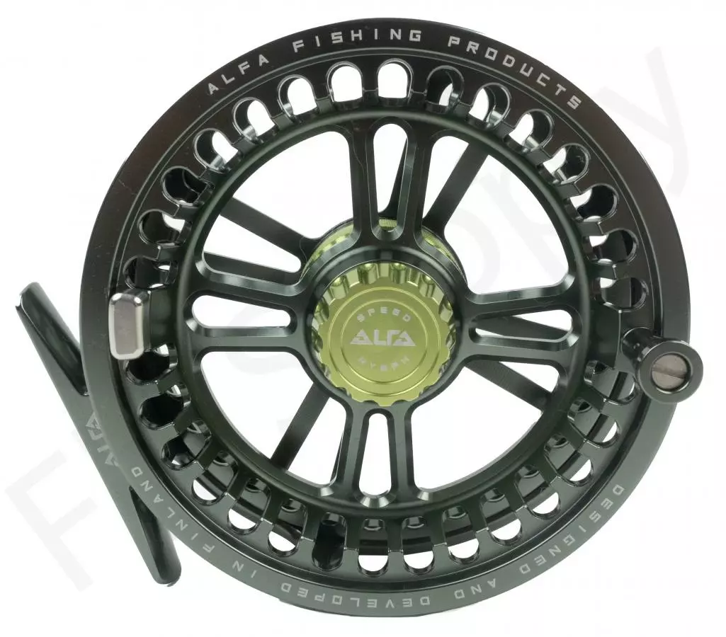Alfa Arctic Speed Fly Reel Gun Smoke 2 Alfa Arctic Speed Fly Reel Gun Smoke - Afbeelding 2