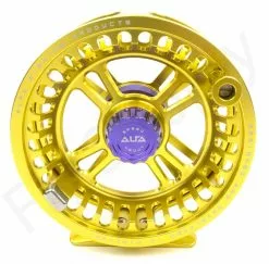 Alfa Arctic Speed Fly Reel Honey Yellow -Droge vliegen Winkel Alfa Arctic Speed Fly Reel Honey Yellow ALFA SPEEDHONYEL XXX dsc04306