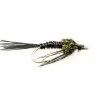 Euro Flies Brass Pheasant Tail Black #16
