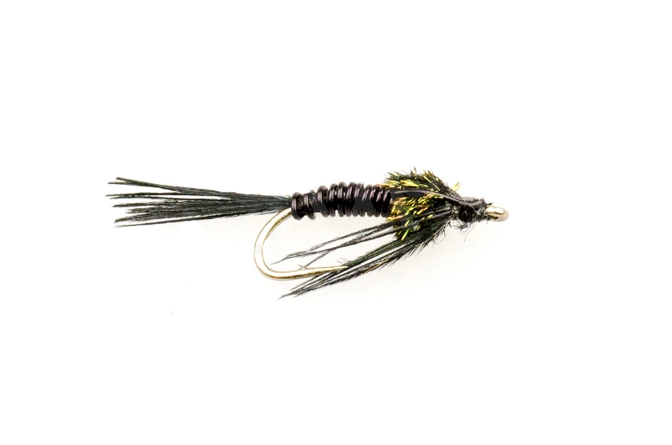 Euro Flies Brass Pheasant Tail Black #16 1 Euro Flies Brass Pheasant Tail Black #16