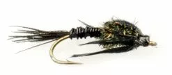 Euro Flies Brass Pheasant Tail Black #20