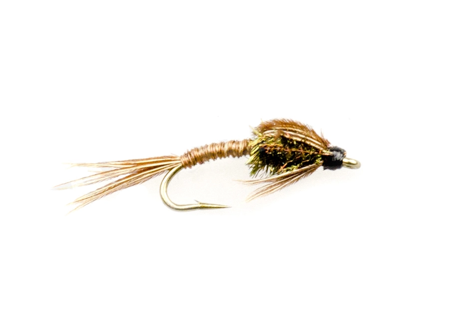 Euro Flies Brass Pheasant Tail Copper #16 1 Euro Flies Brass Pheasant Tail Copper #16