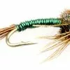 Euro Flies Brass Pheasant Tail Green #18