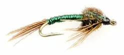 Euro Flies Brass Pheasant Tail Green #18