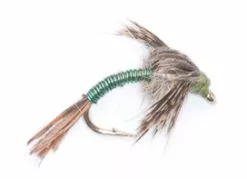 Euro Flies Brassie Green Patridge Nymph #14