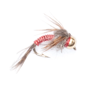 Euro Flies Brassie Red Patridge Goldbead Nymph #14 1 Euro Flies Brassie Red Patridge Goldbead Nymph #14