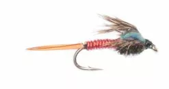 Euro Flies Copper John Flashback Red #12