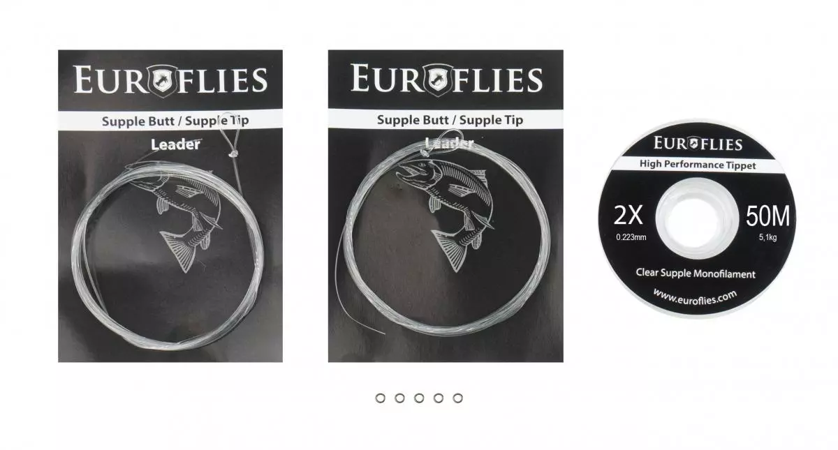 Euro Flies Carp Leader & Tippet Set Complete 1 Euro Flies Carp Leader & Tippet Set Complete