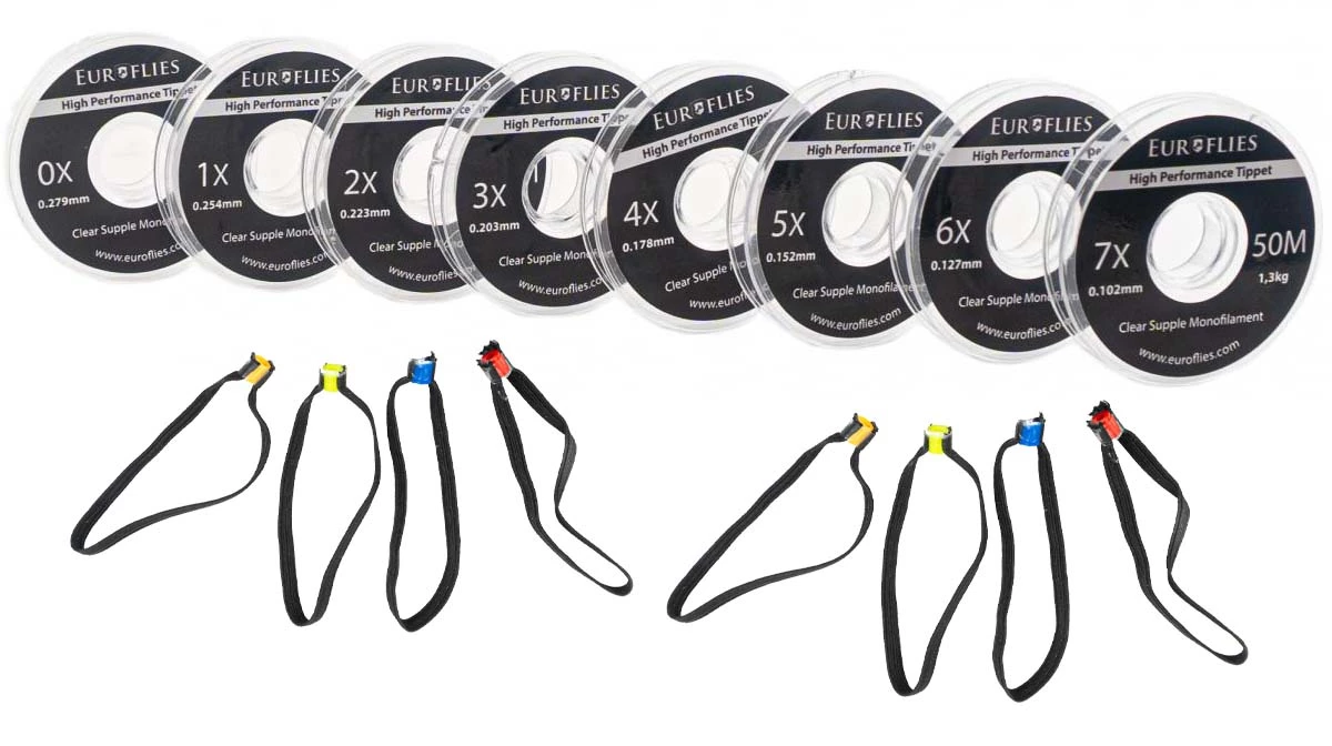 Euro Flies Monofilament Tippet Set 1 Euro Flies Monofilament Tippet Set