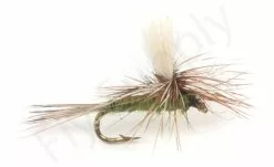 Euro Flies Parachute Adams Olive Body #18