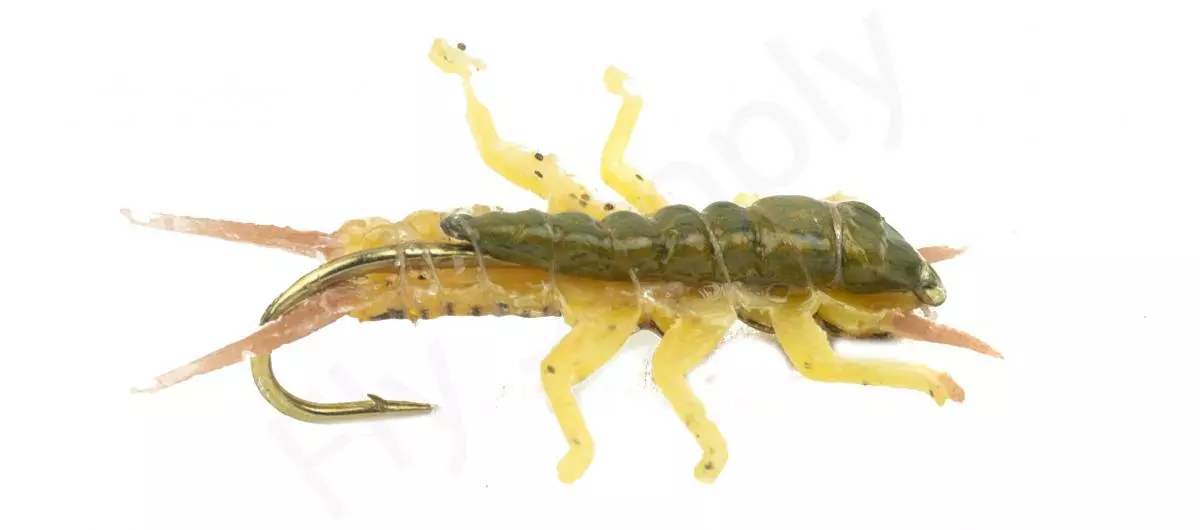 Euro Flies Stone Fly Jig Golden #8 1 Euro Flies Stone Fly Jig Golden #8