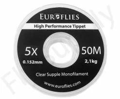 Euro Flies Supple Co-Polymer Tippet Spool 50mtr 16 Euro Flies Supple Co-Polymer Tippet Spool 50mtr -Droge vliegen Winkel Euro Flies Supple Co Polymer Tippet Spool 50mtr EF SUP50TIPPET XX 5x