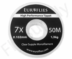 Euro Flies Supple Co-Polymer Tippet Spool 50mtr 17 Euro Flies Supple Co-Polymer Tippet Spool 50mtr -Droge vliegen Winkel Euro Flies Supple Co Polymer Tippet Spool 50mtr EF SUP50TIPPET XX 7x