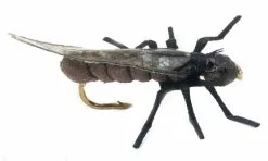 Euro Flies True Stone Fly Little Black #14