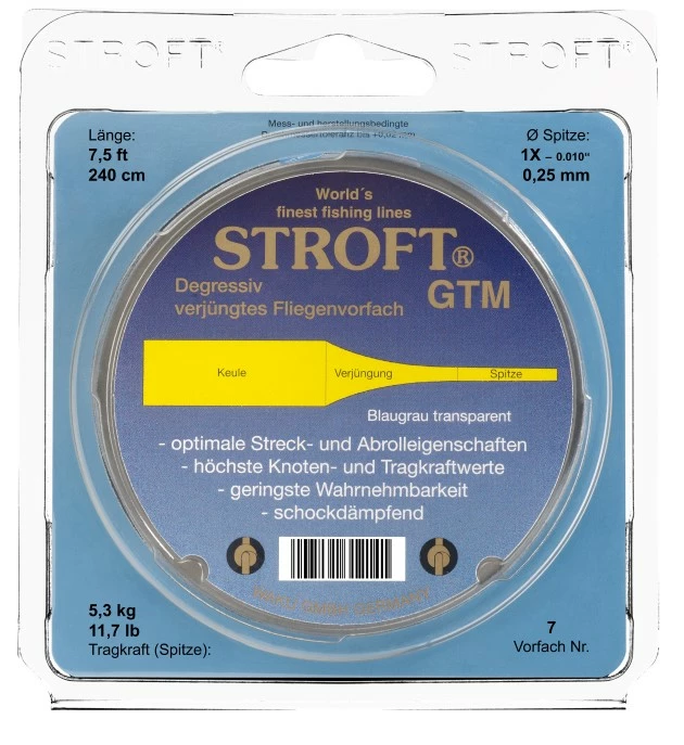 Stroft GTM Tapered Leader 7,5ft 1 Stroft GTM Tapered Leader 7,5ft