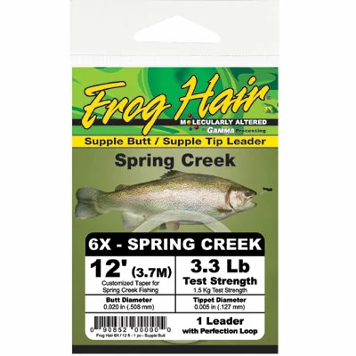 Frog Hair Spring Creek Leader 12 Ft 1 Frog Hair Spring Creek Leader 12 Ft