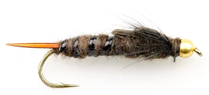 Euro Flies Gold Head Giant Black Stone #8 1 Euro Flies Gold Head Giant Black Stone #8