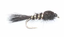 Euro Flies Hares Ear Black #12