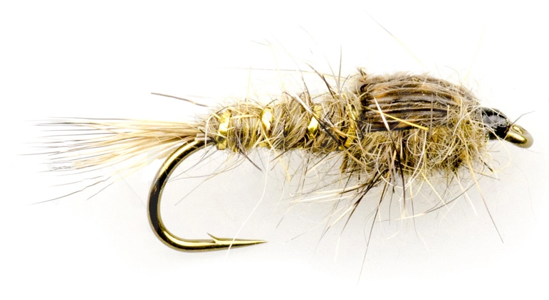 Euro Flies Hares Ear Nymph Natural #10 1 Euro Flies Hares Ear Nymph Natural #10