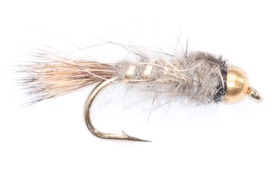 Euro Flies Hares Ear Nymph Natural #12 1 Euro Flies Hares Ear Nymph Natural #12