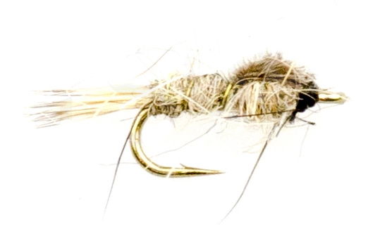 Euro Flies Hares Ear Nymph Natural #20 1 Euro Flies Hares Ear Nymph Natural #20