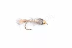 Euro Flies Hares Ear Natural Goldbead #12
