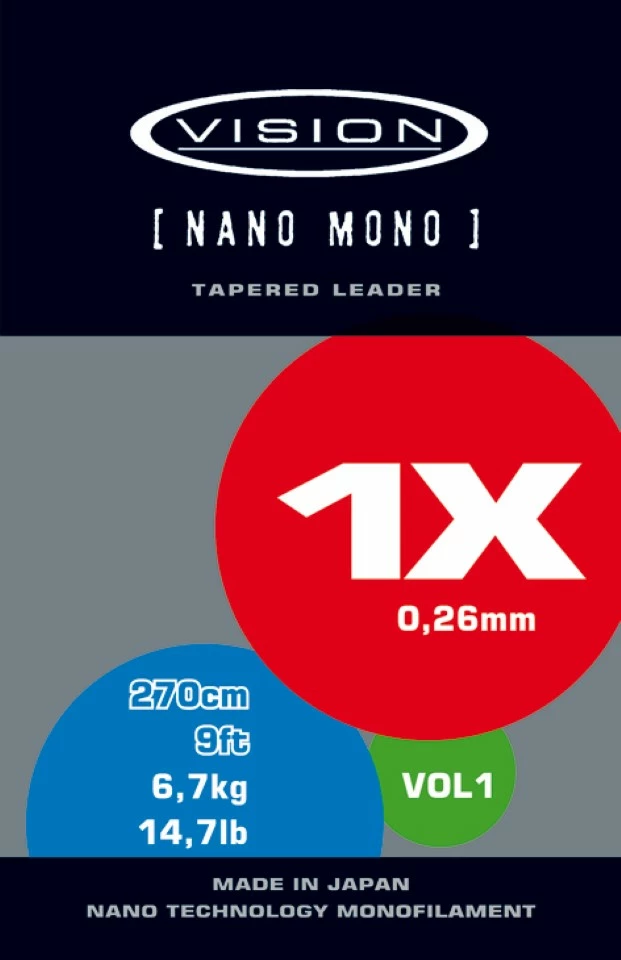 Vision Nano Mono 9ft Leader 1 Vision Nano Mono 9ft Leader