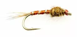 Euro Flies Pearl Gold Ribbed Hares Ear #12