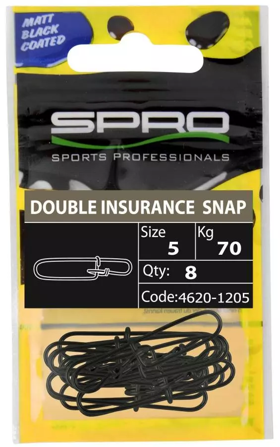 SPRO Matt Black Double Insurance Lock Snap 2 SPRO Matt Black Double Insurance Lock Snap - Afbeelding 2