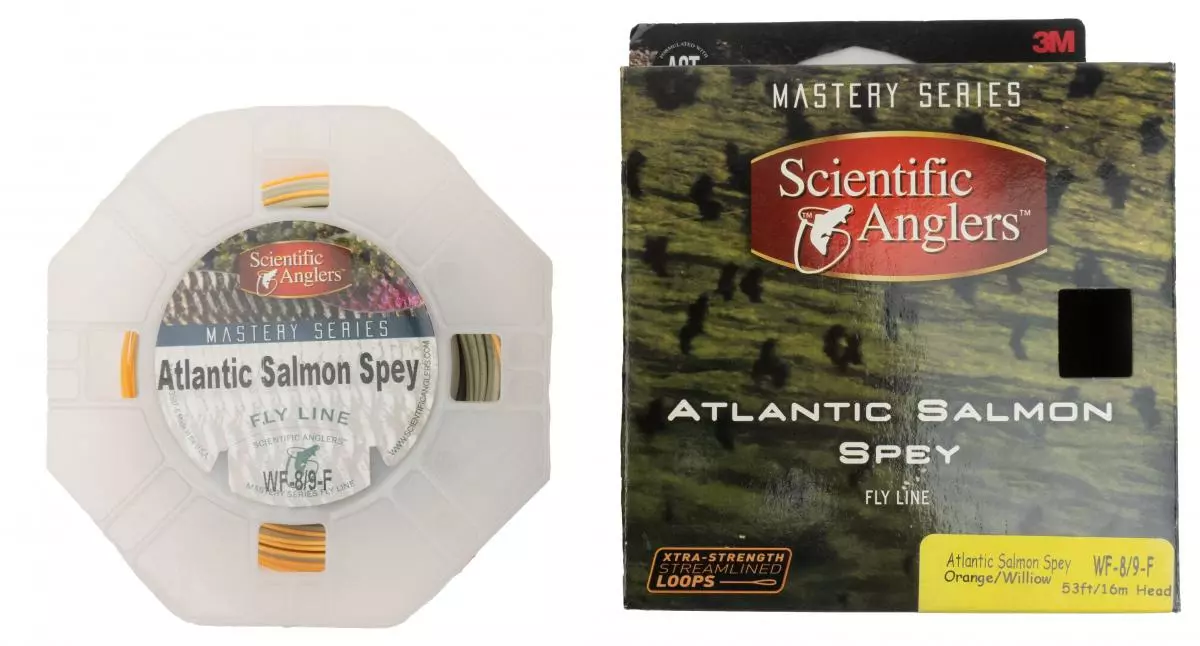 Scientific Anglers Mastery Atlantic Salmon Spey Orange/Willow Floating 3 Scientific Anglers Mastery Atlantic Salmon Spey Orange/Willow Floating - Afbeelding 3