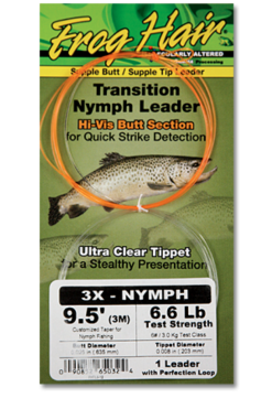 Frog Hair Transition Indicator Nymph Leader 9,5ft