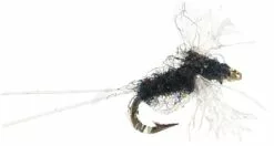 Euro Flies Trico Spinner Black And White #22