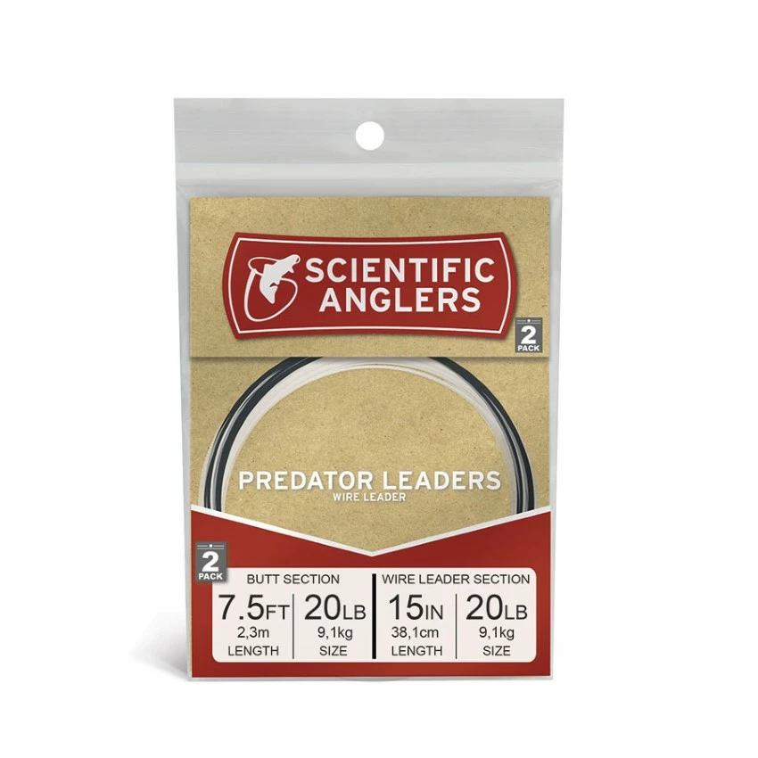 Scientific Anglers Predator 7.5ft AR Tapered Leader 2 Pack 1 Scientific Anglers Predator 7.5ft AR Tapered Leader 2 Pack