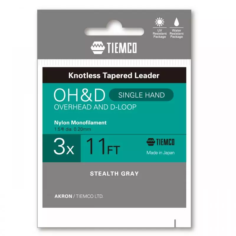 Tiemco Overhead & D-Loop 11ft Leader 1 Tiemco Overhead & D-Loop 11ft Leader